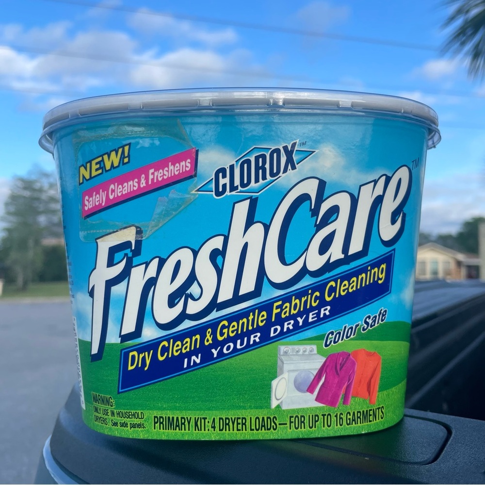 Clorox Fresh Care At Home Dry Cleaning Kit Color Safe 4 Dryer Loads Unopened